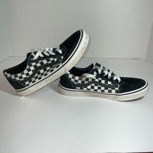 Vans Black and White Checkered Kids Sneakers